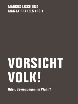 cover image of Vorsicht Volk!